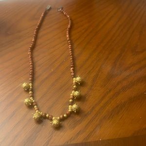 Necklace, gold plated